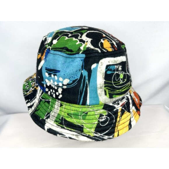Jams World Fleece Bucket Hat Artsy Trendy Abstract One Size - Picture 3 of 11